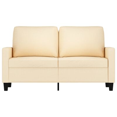 vidaXL 2-Seater Sofa Cream 120 cm Fabric
