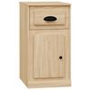 vidaXL Side Cabinet with Drawer Sonoma Oak 40x50x75 cm Engineered Wood