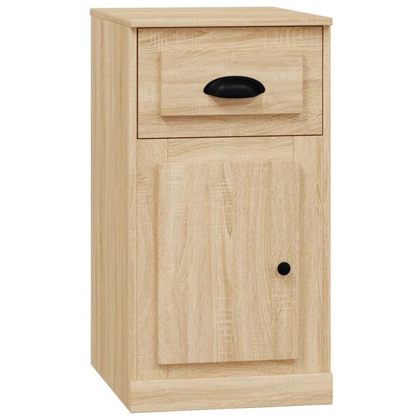 vidaXL Side Cabinet with Drawer Sonoma Oak 40x50x75 cm Engineered Wood