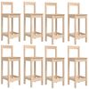 vidaXL 9 Piece Garden Bar Set Solid Wood Pine
