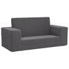 vidaXL Kids' Sofa Bed 2-Seater Anthracite Soft Plush