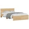 vidaXL Bed Frame without Mattress Sonoma Oak 135x190 cm Double