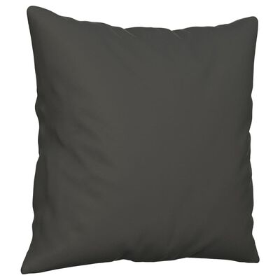 vidaXL Throw Pillows 2 pcs Dark Grey 40x40 cm Microfibre Fabric