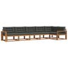 vidaXL Outdoor Sofa Set 6 pcs Natural and Anthracite