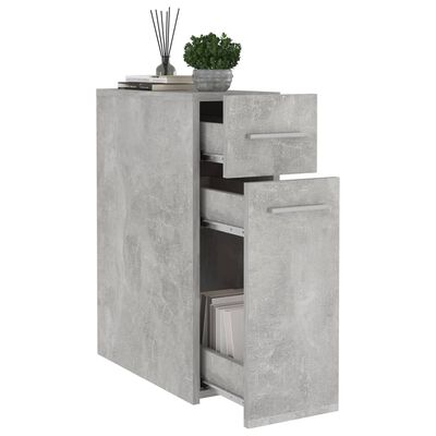 vidaXL Apothecary Cabinet Concrete Grey 20x45.5x60 cm Engineered Wood