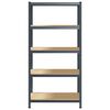 vidaXL 5-Layer Storage Shelf Anthracite Steel&Engineered Wood