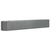 vidaXL Garden Raised Bed Galvanised Steel 440x80x68 cm Grey