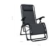 vidaXL Folding Deck Chair Black Textilene