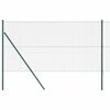 vidaXL Welded Wire Fence Ground Fix 25 x 1 m PVC-Coated Steel Green