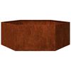 vidaXL Planter Rusty 138x120x45 cm Corten Steel