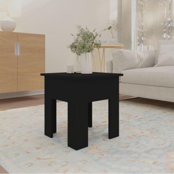 vidaXL Coffee Table Black 40x40x42 cm Engineered Wood