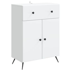 vidaXL Sideboard with Drawer White 66 x 34.5 x 90 cm Engineered Wood