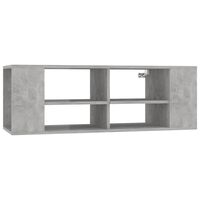 vidaXL Wall-Mounted TV Cabinet Concrete Grey 102x35x35 cm Engineered Wood