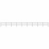 vidaXL Garden Fence with Spear Top Steel 1506x100 cm Black