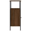 vidaXL Bedside Cabinet Brown Oak 41x31x80 cm Engineered Wood