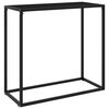 vidaXL Console Table | Black | Tempered glass | Simplistic | Console Table