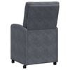 vidaXL Dining Chairs with Wheels 2 pcs Dark grey 58 x 67 x 97 cm