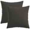 vidaXL Cushion Cover 2 pcs HEERLEN Dark Grey 40 x 40 cm