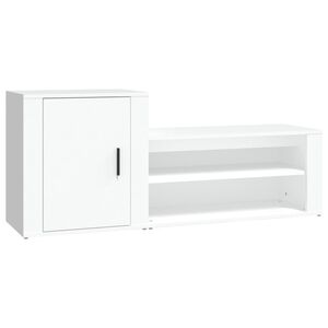 vidaXL Shoe Cabinet | White | Engineered wood | Large | Shoe Cabinet