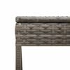 vidaXL Sun Loungers 2 pcs with Table Grey Poly Rattan