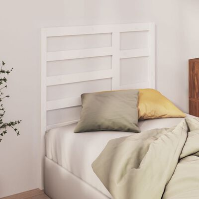 vidaXL Bed Headboard White 96x4x104 cm Solid Wood Pine