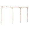 vidaXL Pergola | Brown | Bamboo | Large | Durable | Pergola | Rectangular