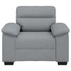 vidaXL Sofa Chair&nbsp;Light Grey 100x81x84 cm Fabric