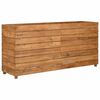vidaXL Raised Bed 150x40x72 cm Recycled Teak Wood and Steel