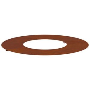 vidaXL suitable for Flat Tree Ring Brown &Oslash;30 / 60 cm Weathering Steel