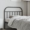 vidaXL Metal Headboard Black 107 cm