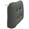vidaXL Headboard Cushion "Hvar" Dark Grey 137 cm Double Fabric