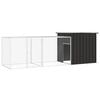 vidaXL Chicken Cage | Anthracite | Galvanised Steel | Large | Adjustable