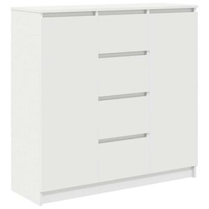 vidaXL Sideboard with Drawers White 100,5x35x98,5 cm Engineered Wood