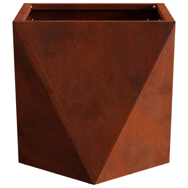 vidaXL Planter Rusty 30 x 30 x 30 cm Weathering Steel