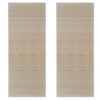 vidaXL Carpet | Natural bamboo colour | Bamboo surface + polypropylene edges