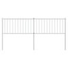 vidaXL Metal Replace Headboard White 180 cm