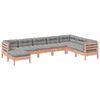 vidaXL 8 Piece Garden Sofa Set with Cushions Solid Wood Douglas Fir
