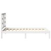 vidaXL Bed Frame without Mattress White 90x190 cm Single Solid Wood