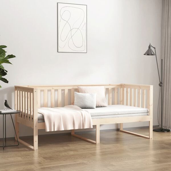 vidaXL Day Bed without Mattress 90x190 cm Single Solid Wood Pine