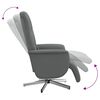 vidaXL Massage Recliner Chair with Footrest Dark Grey Fabric