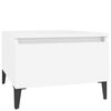 vidaXL Side Table White 50x46x35 cm Engineered Wood