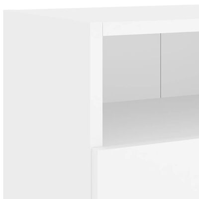 vidaXL TV Wall Cabinets 2 pcs White 100x30x30 cm Engineered Wood