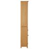 vidaXL Bookcase with 2 Doors 70x30x180 cm Solid Oak Wood