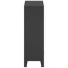 vidaXL Wardrobe Metal Industrial Style 67x35x107 cm Black