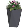vidaXL Planter 2 pcs Anthracite 50 x 50 x 75 cm Steel