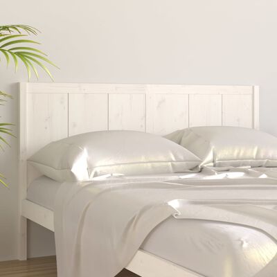 vidaXL Bed Headboard White 155.5x4x100 cm Solid Pine Wood