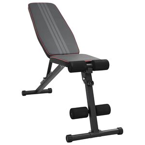 vidaXL Weight Bench Manual Black 131 x 41 x 110 cm Powder-Coated Steel