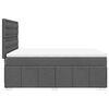 vidaXL Box Spring Bed with Mattress Dark Grey Double Fabric