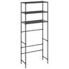 vidaXL 3-Tier Storage Rack over Laundry Machine Black 69x28x169 cm