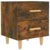 vidaXL Bed Cabinet Smoked Oak 40x35x47,5 cm